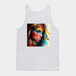 Powerful American Native Woman #5 Tank Top